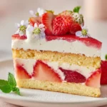 fraisier mascarpone chantilly en coupe