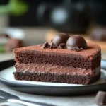 Gâteau très rapide au yaourt et au chocolat sorti du four