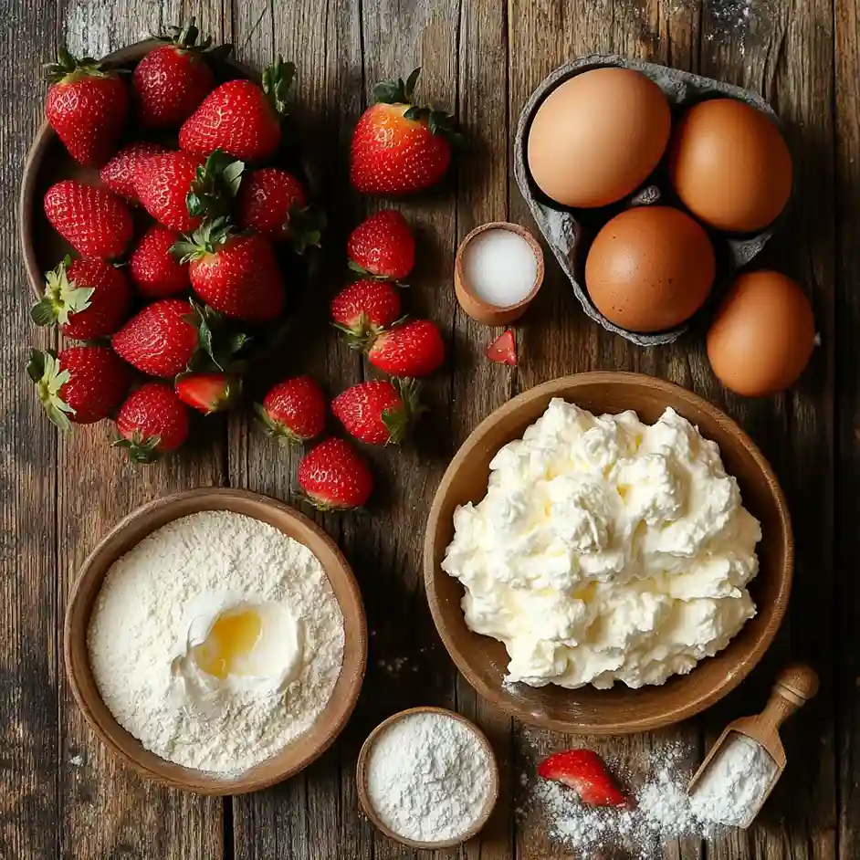 ingrédients recette gâteau fraise mascarpone