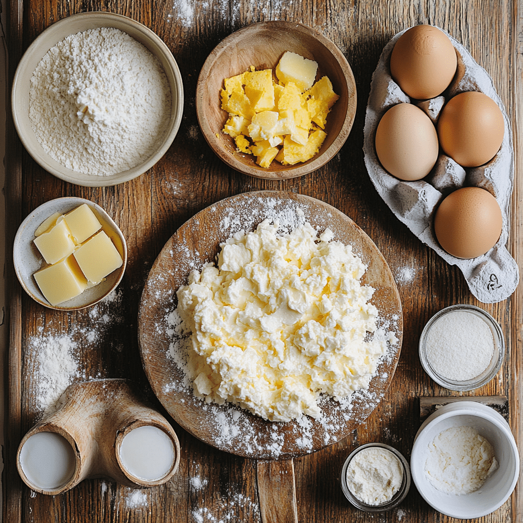 ingrédients pour gâteau au fromage blanc