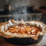 croustade aux pommes chaude avec pâte filo croustillante