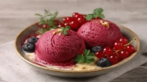 Sorbet à la fraise maison