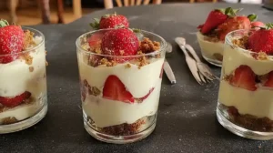 tiramisu fraises speculoos maison