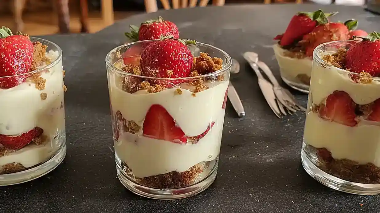 tiramisu fraises speculoos maison