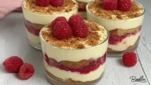 tiramisu framboise speculoos chocolat blanc en verrine