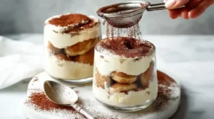 Recette tiramisu Kinder Bueno White en verrines crémeuses sans cuisson