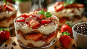 Tiramisu skyr sans mascarpone en verrine
